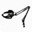 Лампа-лупа BAMBINO; чорна; лінза 4" (10 см); 3 діоптрії; кронштейн