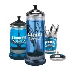 Фото Barbicide Jar - Стеклянный контейнер для дезинфекции - средний 750 мл - 2